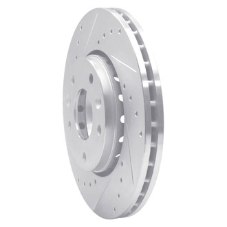 R1 Concepts® - eLINE™ Drilled and Slotted 1-Piece Front Driver Side Brake Rotor