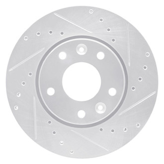R1 Concepts® - eLINE™ Drilled and Slotted 1-Piece Front Passenger Side Brake Rotor