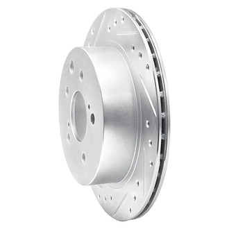 R1 Concepts® - eLINE™ Drilled and Slotted 1-Piece Rear Driver Side Brake Rotor