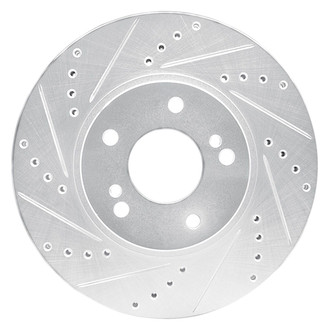 R1 Concepts® - eLINE™ Drilled and Slotted 1-Piece Front Driver Side Brake Rotor