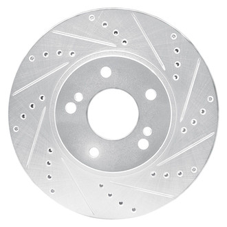 R1 Concepts® - eLINE™ Drilled and Slotted 1-Piece Front Passenger Side Brake Rotor