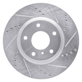 R1 Concepts® - eLINE™ Drilled and Slotted 1-Piece Front Passenger Side Brake Rotor
