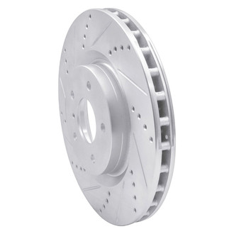 R1 Concepts® - eLINE™ Drilled and Slotted 1-Piece Front Driver Side Brake Rotor