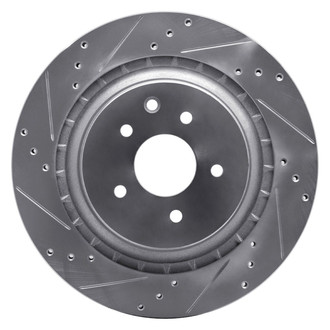 R1 Concepts® - eLINE™ Drilled and Slotted 1-Piece Rear Driver Side Brake Rotor
