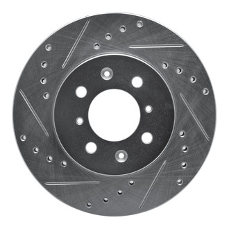 R1 Concepts® - eLINE™ Drilled and Slotted 1-Piece Front Driver Side Brake Rotor