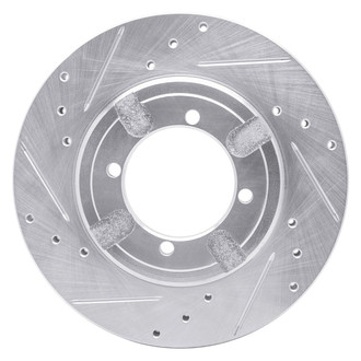 R1 Concepts® - eLINE™ Drilled and Slotted 1-Piece Front Driver Side Brake Rotor
