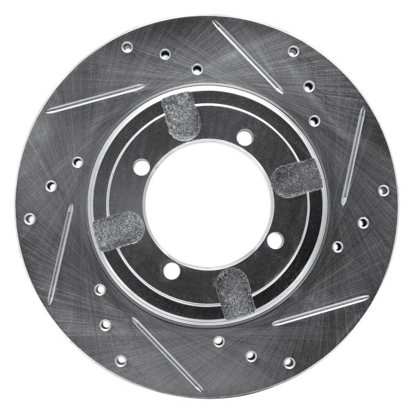 R1 Concepts® - eLINE™ Drilled and Slotted 1-Piece Front Brake Rotor