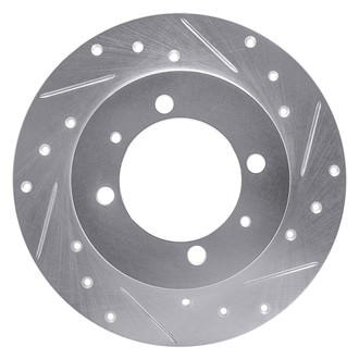 R1 Concepts® - eLINE™ Drilled and Slotted 1-Piece Rear Passenger Side Brake Rotor