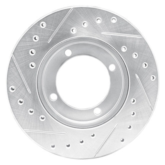 R1 Concepts® - eLINE™ Drilled and Slotted 1-Piece Front Passenger Side Brake Rotor