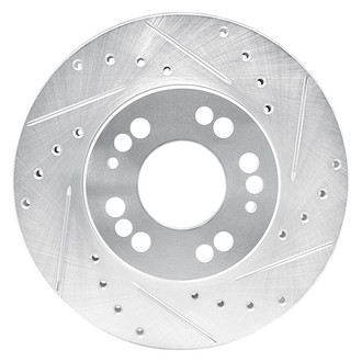 R1 Concepts® - eLINE™ Drilled and Slotted 1-Piece Front Passenger Side Brake Rotor