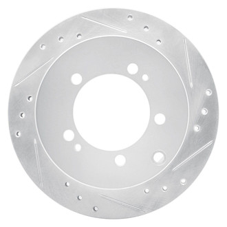 R1 Concepts® - eLINE™ Drilled and Slotted 1-Piece Rear Passenger Side Brake Rotor