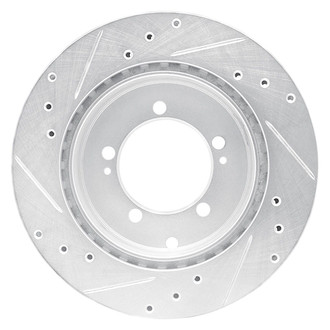R1 Concepts® - eLINE™ Drilled and Slotted 1-Piece Rear Passenger Side Brake Rotor
