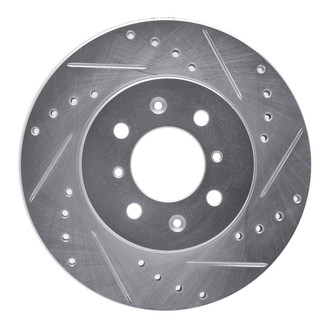 R1 Concepts® - eLINE™ Drilled and Slotted 1-Piece Front Passenger Side Brake Rotor