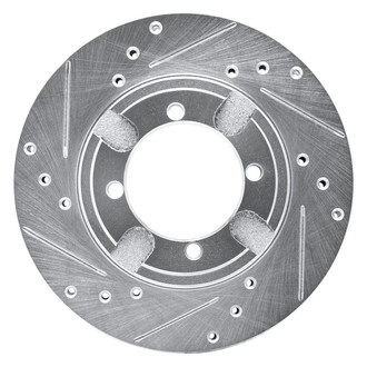 R1 Concepts® - eLINE™ Drilled and Slotted 1-Piece Front Driver Side Brake Rotor