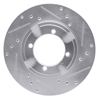 R1 Concepts® - eLINE™ Drilled and Slotted 1-Piece Front Passenger Side Brake Rotor