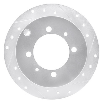 R1 Concepts® - eLINE™ Drilled and Slotted 1-Piece Rear Passenger Side Brake Rotor
