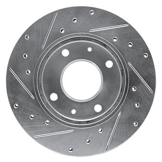 R1 Concepts® - eLINE™ Drilled and Slotted 1-Piece Front Passenger Side Brake Rotor
