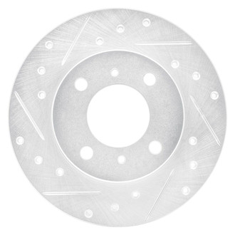 R1 Concepts® - eLINE™ Drilled and Slotted 1-Piece Front Driver Side Brake Rotor