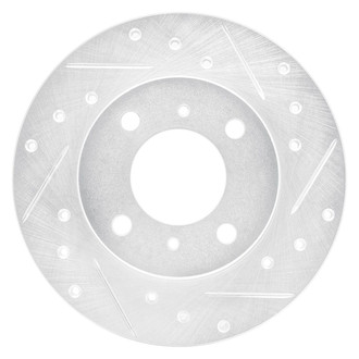 R1 Concepts® - eLINE™ Drilled and Slotted 1-Piece Front Passenger Side Brake Rotor