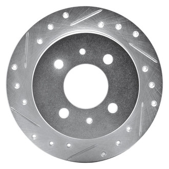 R1 Concepts® - eLINE™ Drilled and Slotted 1-Piece Rear Driver Side Brake Rotor