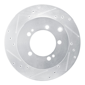 R1 Concepts® - eLINE™ Drilled and Slotted 1-Piece Rear Driver Side Brake Rotor
