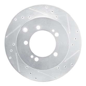 R1 Concepts® - eLINE™ Drilled and Slotted 1-Piece Rear Passenger Side Brake Rotor