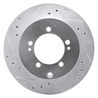 R1 Concepts® - eLINE™ Drilled and Slotted 1-Piece Rear Driver Side Brake Rotor