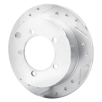 R1 Concepts® - eLINE™ Drilled and Slotted 1-Piece Rear Driver Side Brake Rotor
