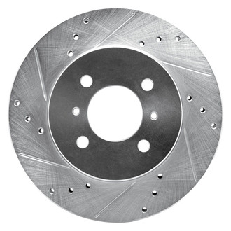 R1 Concepts® - eLINE™ Drilled and Slotted 1-Piece Front Driver Side Brake Rotor