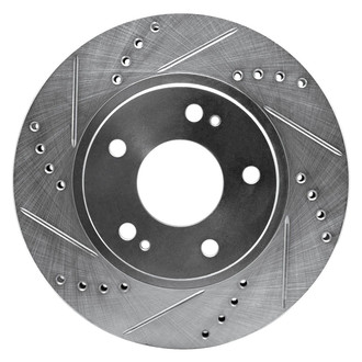 R1 Concepts® - eLINE™ Drilled and Slotted 1-Piece Front Driver Side Brake Rotor