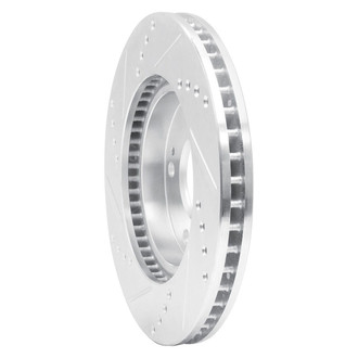 R1 Concepts® - eLINE™ Drilled and Slotted 1-Piece Front Passenger Side Brake Rotor