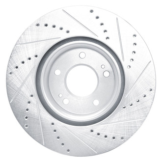 R1 Concepts® - eLINE™ Drilled and Slotted 1-Piece Front Driver Side Brake Rotor