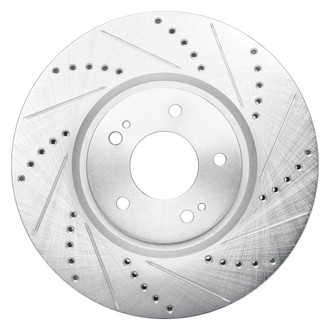 R1 Concepts® - eLINE™ Drilled and Slotted 1-Piece Front Passenger Side Brake Rotor