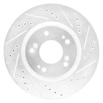 R1 Concepts® - eLINE™ Drilled and Slotted 1-Piece Front Passenger Side Brake Rotor