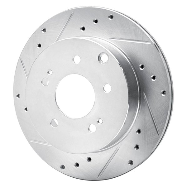 R1 Concepts® - eLINE™ Drilled and Slotted 1-Piece Rear Brake Rotor