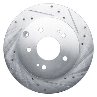 R1 Concepts® - eLINE™ Drilled and Slotted 1-Piece Rear Passenger Side Brake Rotor