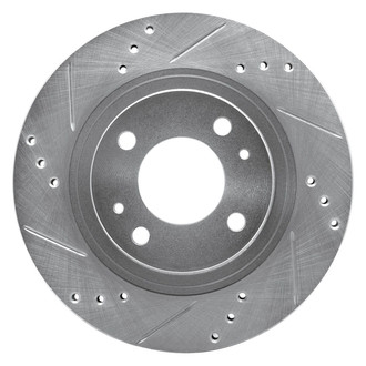 R1 Concepts® - eLINE™ Drilled and Slotted 1-Piece Front Driver Side Brake Rotor