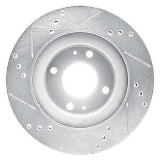 R1 Concepts® - eLINE™ Drilled and Slotted 1-Piece Front Passenger Side Brake Rotor