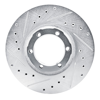 R1 Concepts® - eLINE™ Drilled and Slotted 1-Piece Front Driver Side Brake Rotor