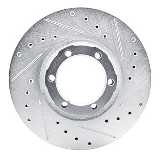 R1 Concepts® - eLINE™ Drilled and Slotted 1-Piece Front Passenger Side Brake Rotor