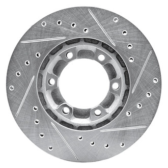 R1 Concepts® - eLINE™ Drilled and Slotted 1-Piece Front Driver Side Brake Rotor