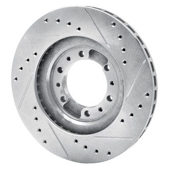 R1 Concepts® - eLINE™ Drilled and Slotted 1-Piece Front Driver Side Brake Rotor