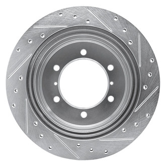 R1 Concepts® - eLINE™ Drilled and Slotted 1-Piece Rear Driver Side Brake Rotor