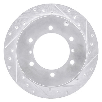 R1 Concepts® - eLINE™ Drilled and Slotted 1-Piece Rear Passenger Side Brake Rotor