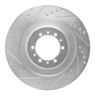 R1 Concepts® - eLINE™ Drilled and Slotted 1-Piece Front Driver Side Brake Rotor