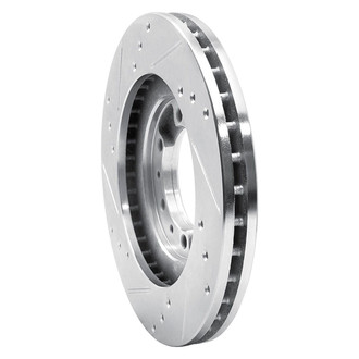 R1 Concepts® - eLINE™ Drilled and Slotted 1-Piece Front Passenger Side Brake Rotor