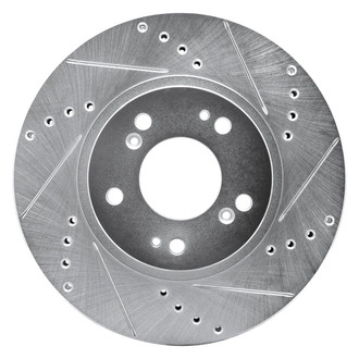 R1 Concepts® - eLINE™ Drilled and Slotted 1-Piece Front Passenger Side Brake Rotor