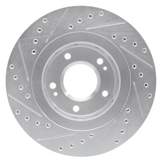 R1 Concepts® - eLINE™ Drilled and Slotted 1-Piece Front Passenger Side Brake Rotor