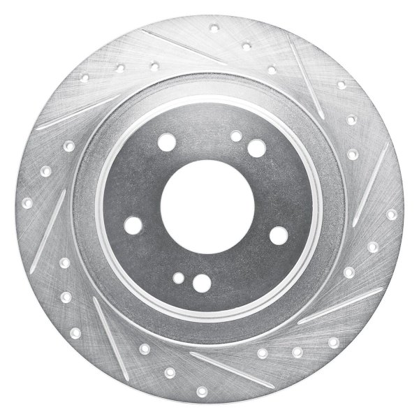 R1 Concepts® - eLINE™ Drilled and Slotted 1-Piece Rear Brake Rotor