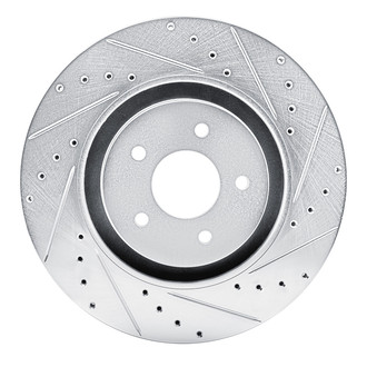 R1 Concepts® - eLINE™ Drilled and Slotted 1-Piece Front Passenger Side Brake Rotor